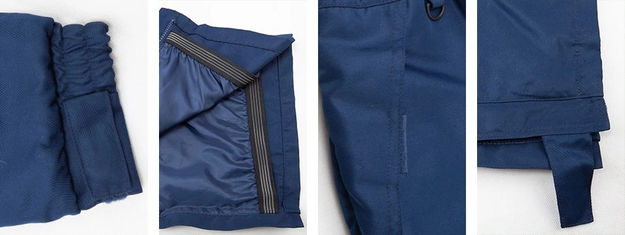 Winter boiler suit detail Winter boiler suit detail
